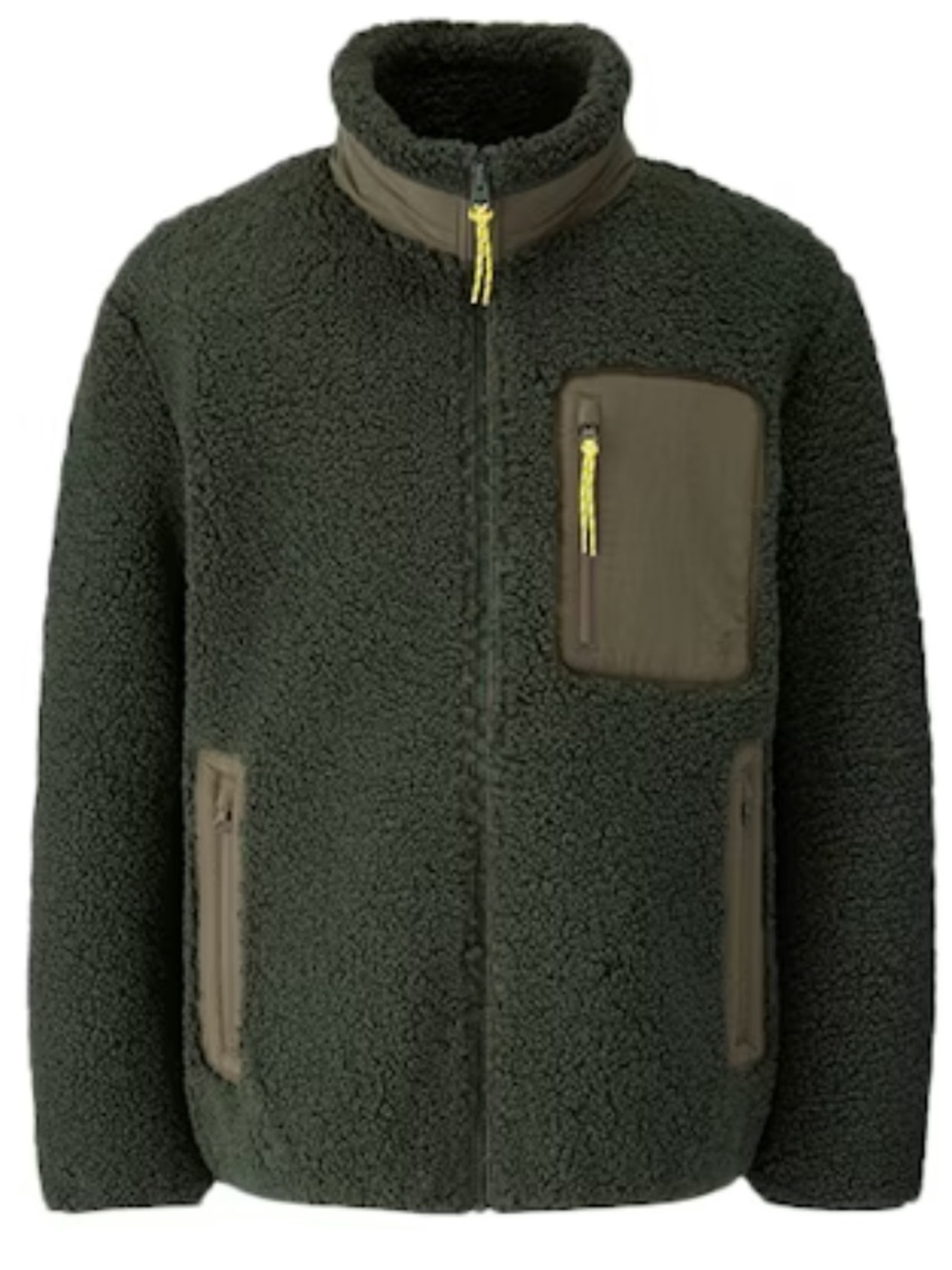 JW ANDERSON + UNIQLO Dark Green Sherpa Zip Jacket - Picture 2 of 12
